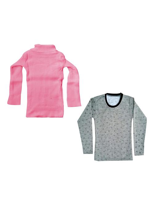 girls pack of 2 multi colored t shirt - 18755097 - Very Small Image - 1