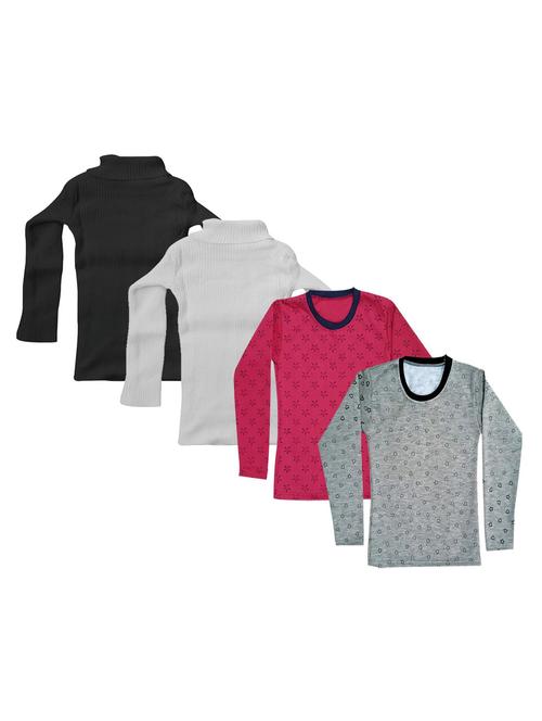 girls printed regular top combo - 18755098 - Very Small Image - 1