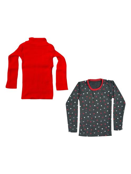 girls pack of 2 multi colored t shirt - 18755120 - Very Small Image - 1