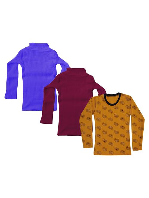 girls pack of 3 round neck t shirt - 18755126 - Very Small Image - 1