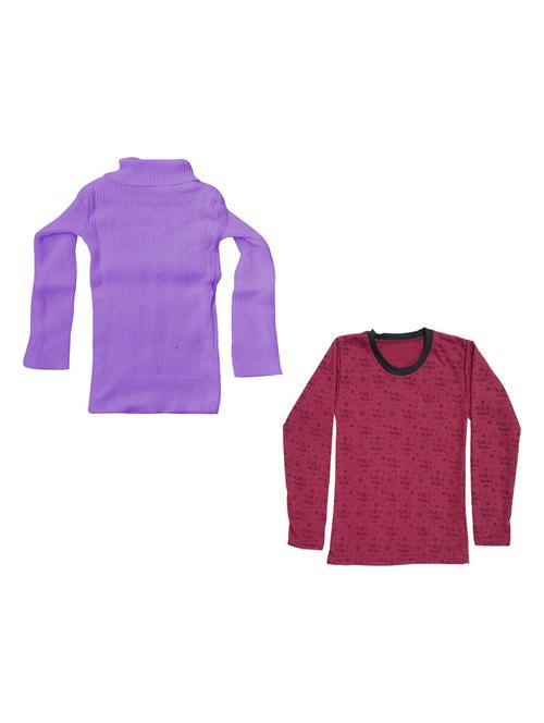 girls pack of 2 multi colored t shirt - 18755127 - Very Small Image - 1