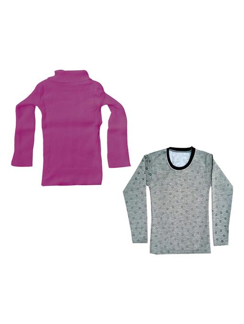 girls pack of 2 multi colored t shirt - 18755152 - Very Small Image - 1
