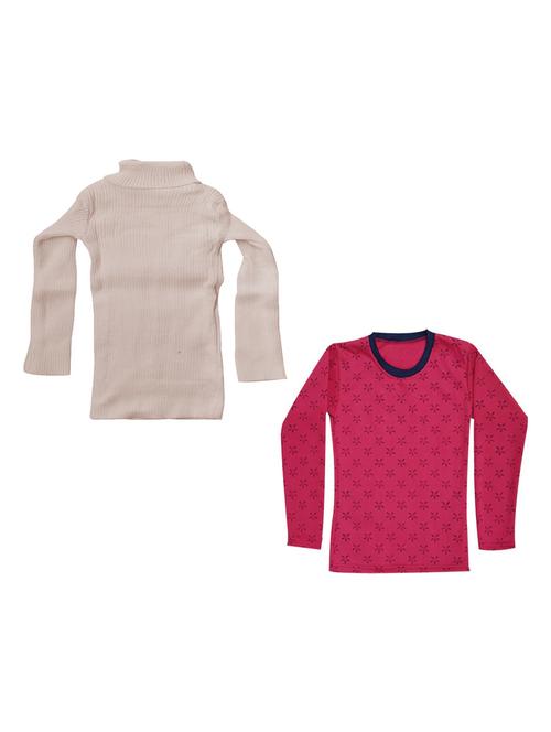 girls pack of 2 multi colored t shirt - 18755263 - Very Small Image - 1