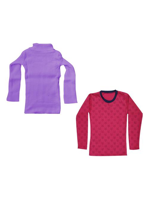 girls pack of 2 multi colored t shirt - 18755270 - Very Small Image - 1