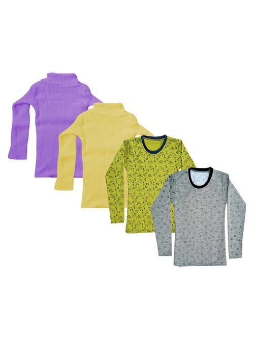 girls printed regular top combo - 18755303 - Very Small Image - 1