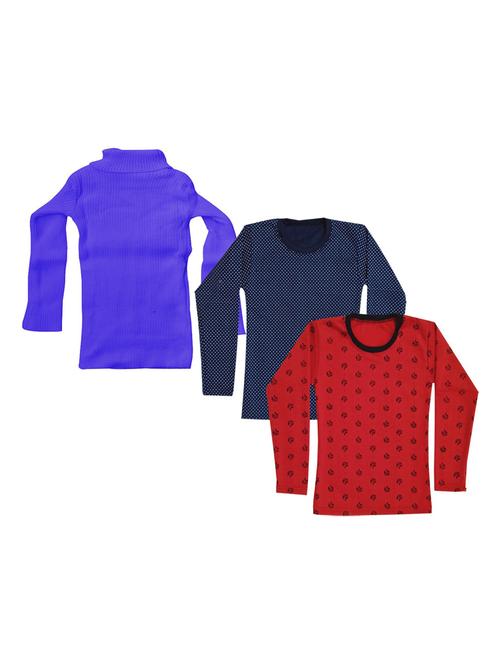 girls printed regular top combo - 18755316 - Very Small Image - 1