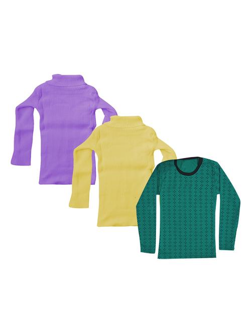 girls pack of 3 multi colored t shirt - 18755681 - Very Small Image - 1