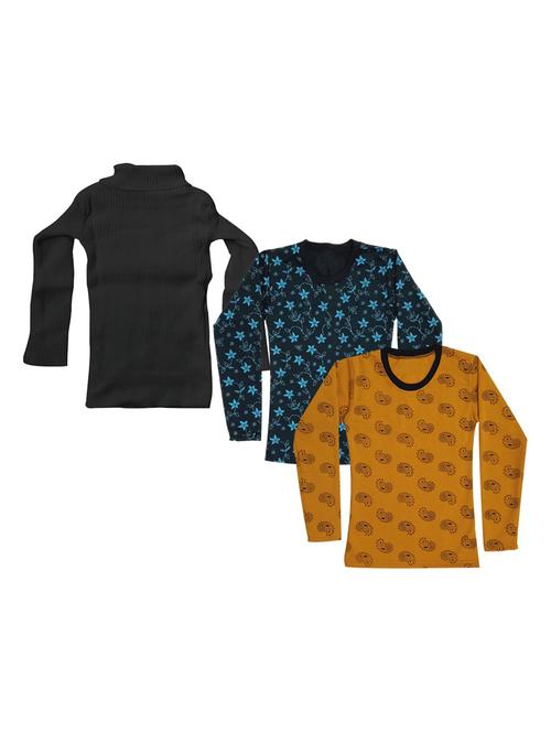 girls pack of 3 multi colored t shirt - 18755716 - Very Small Image - 1