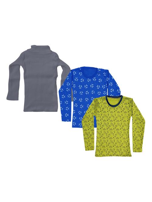 girls pack of 3 multi colored t shirt - 18755733 - Very Small Image - 1