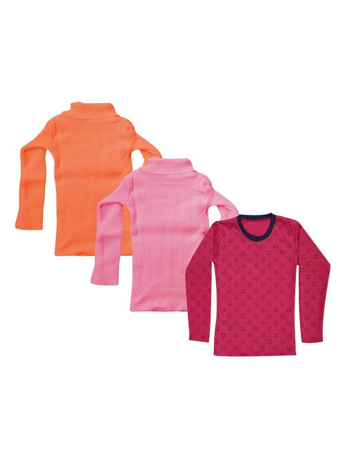 girls pack of 3 multi colored t shirt - 18755749 - Very Small Image - 1