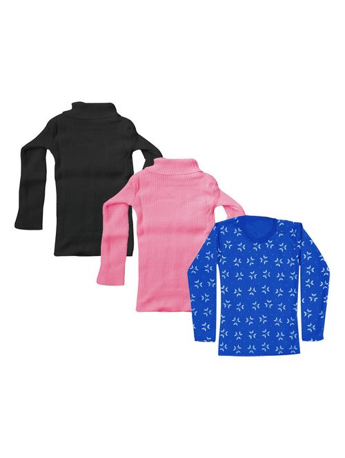 girls pack of 3 multi colored t shirt - 18755820 - Very Small Image - 1