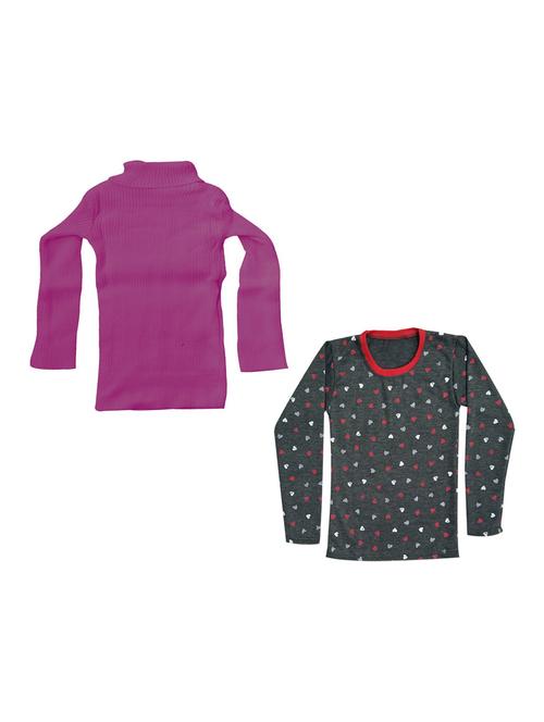girls printed regular top combo - 18755875 - Very Small Image - 1