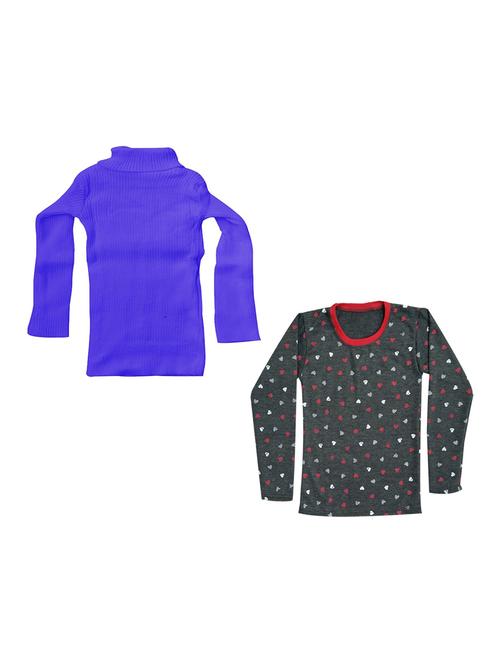 girls printed regular top combo - 18755885 - Very Small Image - 1