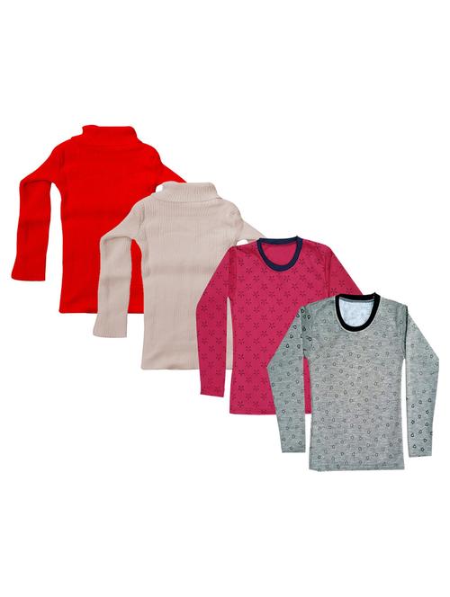 girls printed regular top combo - 18755888 - Very Small Image - 1