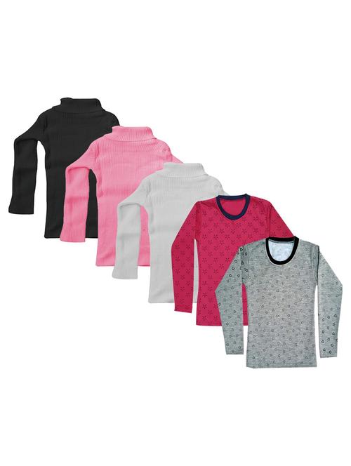 girls printed regular top combo - 18755893 - Very Small Image - 1