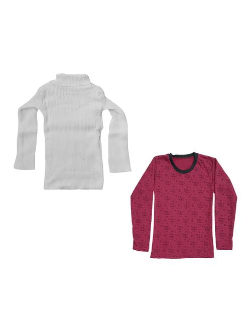 girls printed regular top combo - 18755895 - Very Small Image - 1