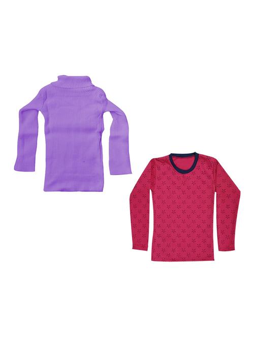 girls printed regular top combo - 18755899 - Very Small Image - 1