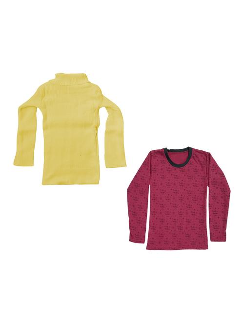 girls printed regular top combo - 18755928 - Very Small Image - 1