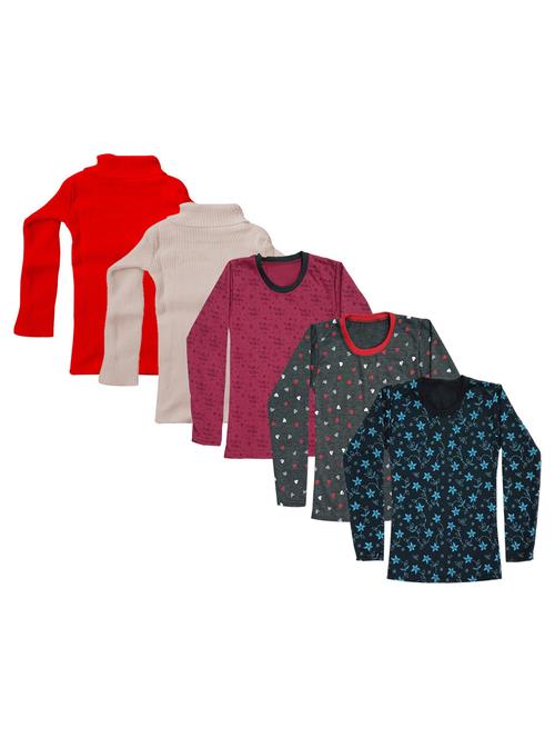girls printed regular top combo - 18755948 - Very Small Image - 1