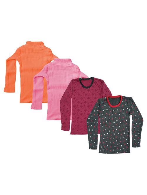 girls printed regular top combo - 18755953 - Very Small Image - 1