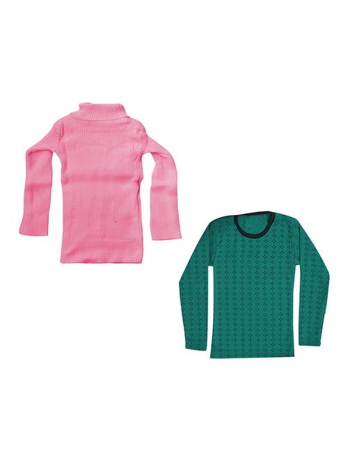 girls printed regular top combo - 18755966 - Very Small Image - 1