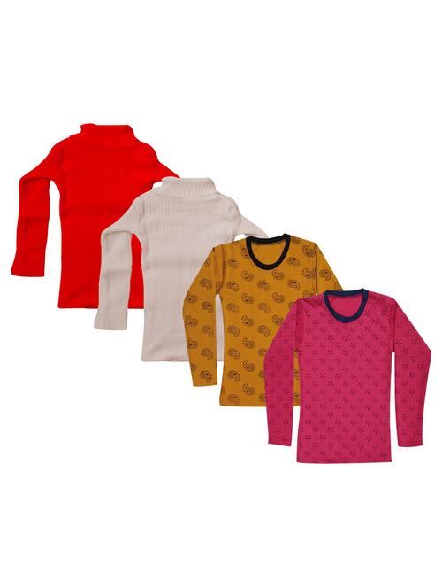 girls printed regular top combo - 18755978 - Very Small Image - 1