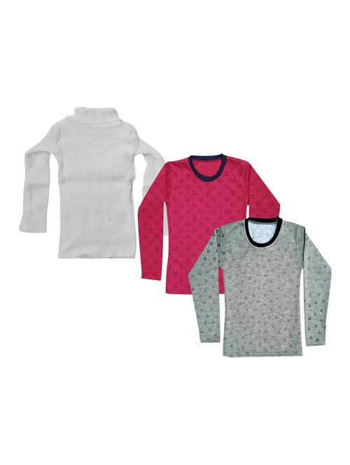 girls printed regular top combo - 18756039 - Very Small Image - 1