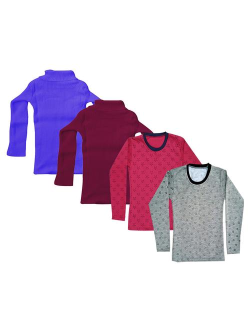girls printed regular top combo - 18756052 - Very Small Image - 1