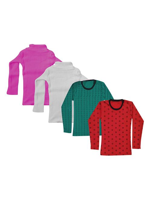 girls printed regular top combo - 18756235 - Very Small Image - 1