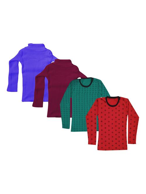 girls printed regular top combo - 18756236 - Very Small Image - 1