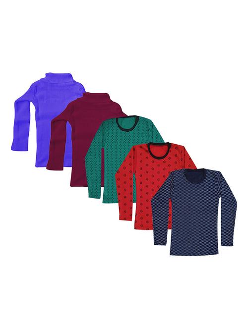 girls printed regular top combo - 18756295 - Very Small Image - 1