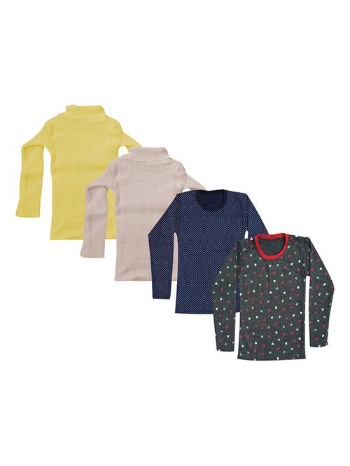 girls printed regular top combo - 18756302 - Very Small Image - 1