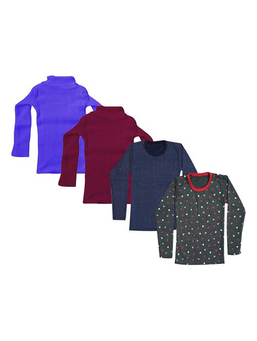 girls printed regular top combo - 18756430 - Very Small Image - 1