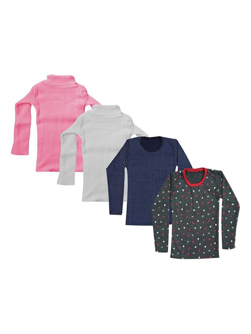 girls printed regular top combo - 18756549 - Very Small Image - 1