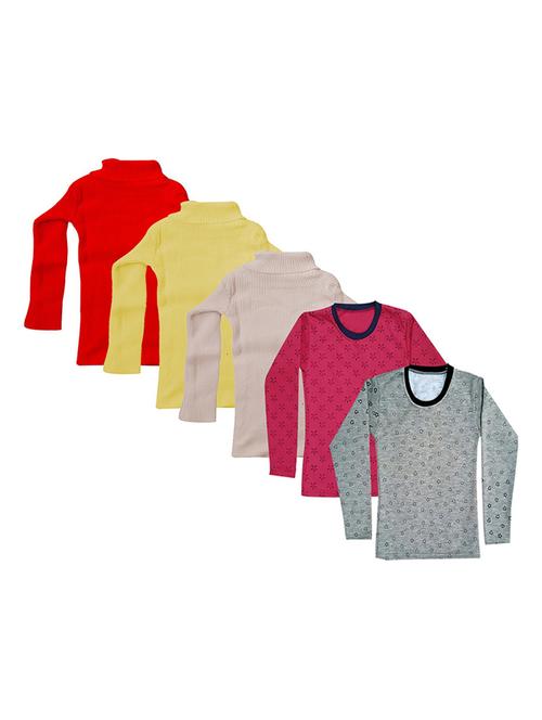 girls printed regular top combo - 18756557 - Very Small Image - 1