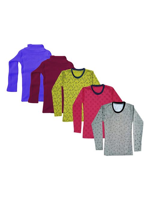 girls printed regular top combo - 18756596 - Very Small Image - 1