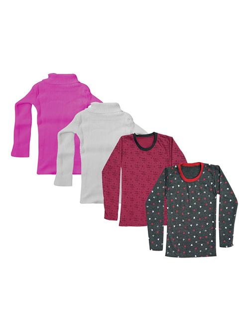 girls printed regular top combo - 18756746 - Very Small Image - 1