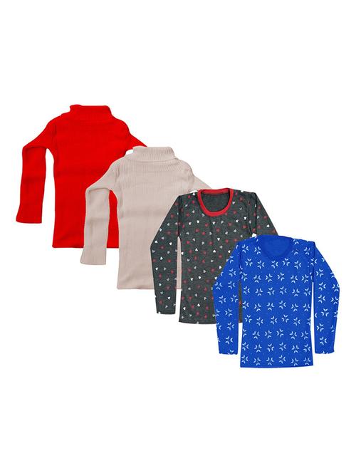 girls printed regular top combo - 18756759 - Very Small Image - 1