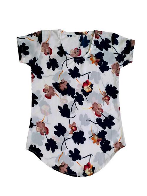 girls round neck printed regular top - 18756947 - Very Small Image - 1