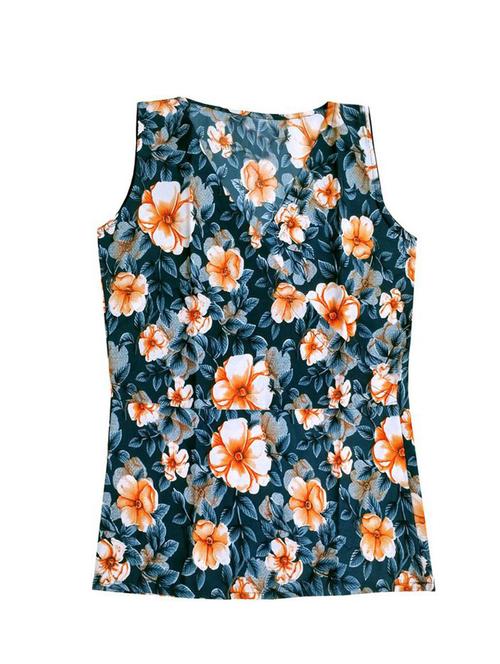 girls v-neck printed regular top - 18757120 - Very Small Image - 1