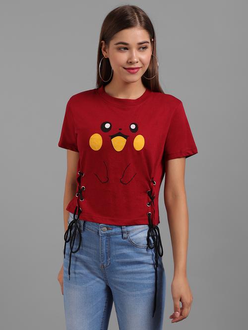 red viscose regular top - 18757309 - Very Small Image - 1