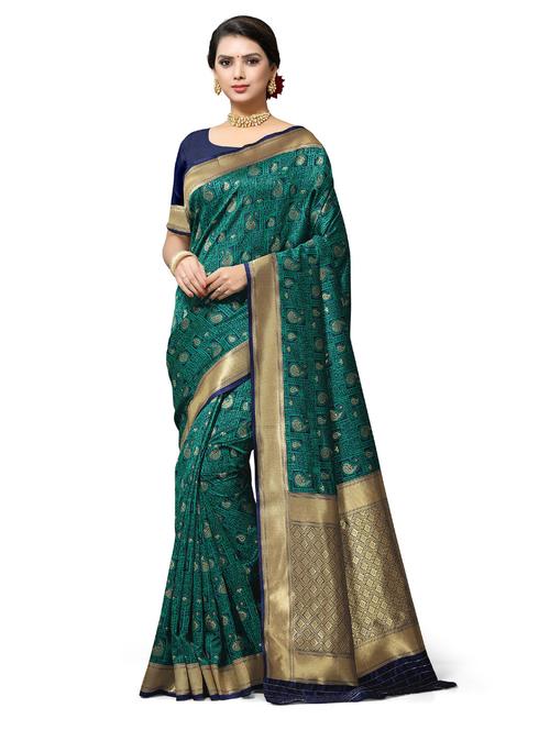 jacquard work self design kanjivaram saree - 18757476 - Very Small Image - 1