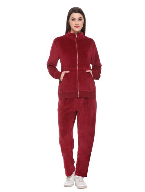 high neck zip up track suit set - 18758013 - Very Small Image - 1