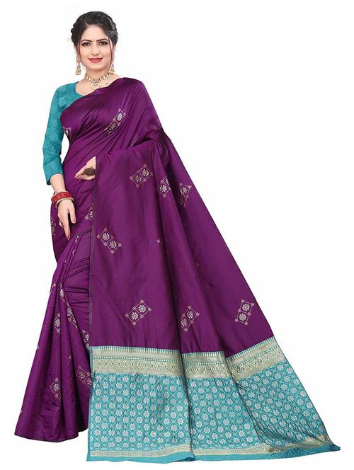 jacquard work banarasi saree - 18758134 - Very Small Image - 1