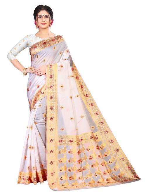 jacquard work kanjivaram saree - 18758156 - Very Small Image - 1