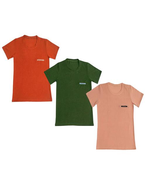 multi coloured solid t-shirt - 18759038 - Very Small Image - 1