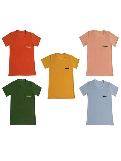 boys round neck solid t-shirts combo - 18759184 - Very Small Image - 1