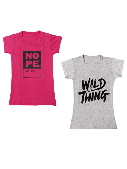boys round neck t-shirt combo - 18759570 - Very Small Image - 1