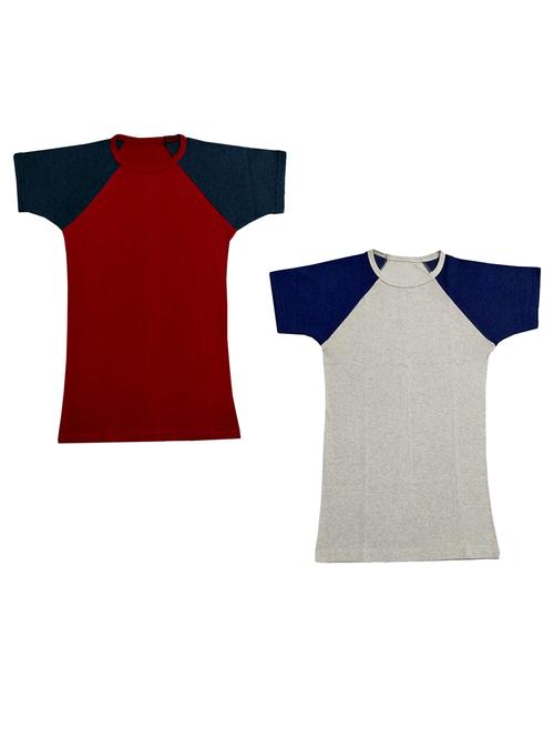 boys round neck t-shirt combo - 18759578 - Very Small Image - 1