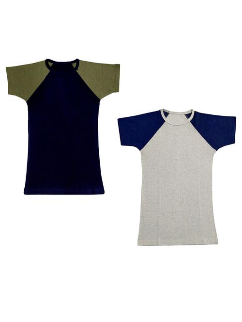 boys round neck t-shirt combo - 18759601 - Very Small Image - 1